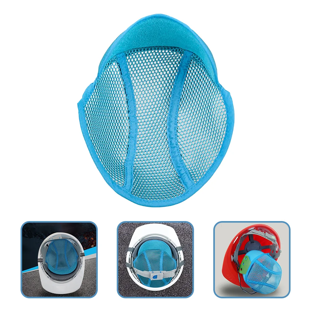 2 Pcs Blue Lining Caps Skull for Men Air Mesh Hardhat Liner Safety Head Protection Insert Sweatband Cooling Pad