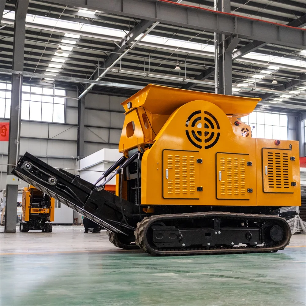 

Small Crawler Mobile Jaw Crusher Plant 3-10T/H Capacity Mini Portable Rock Stone Crusher For Sale On Construction Site