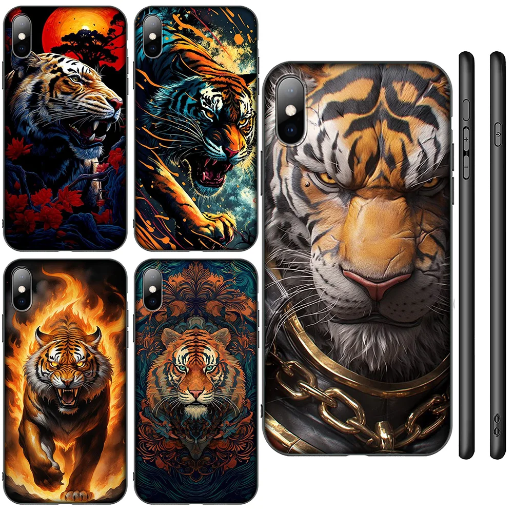 H-167 Tiger Wild Animals New Phone Case for Xiaomi Redmi 13 12C 12 10C 10 9C S2 10 9T 10A 9C 9A 9 8A 8 7A 7 6A 6 Pro NFC