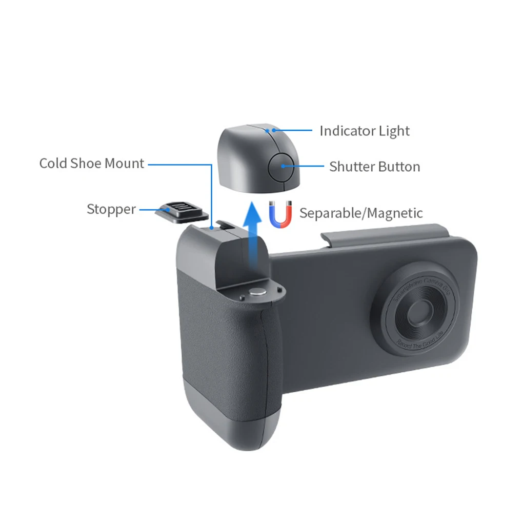 Versatile Mobile Phone Magnetic Assistant Video Selfies And Vlogs Simple And Convenient Composition violet