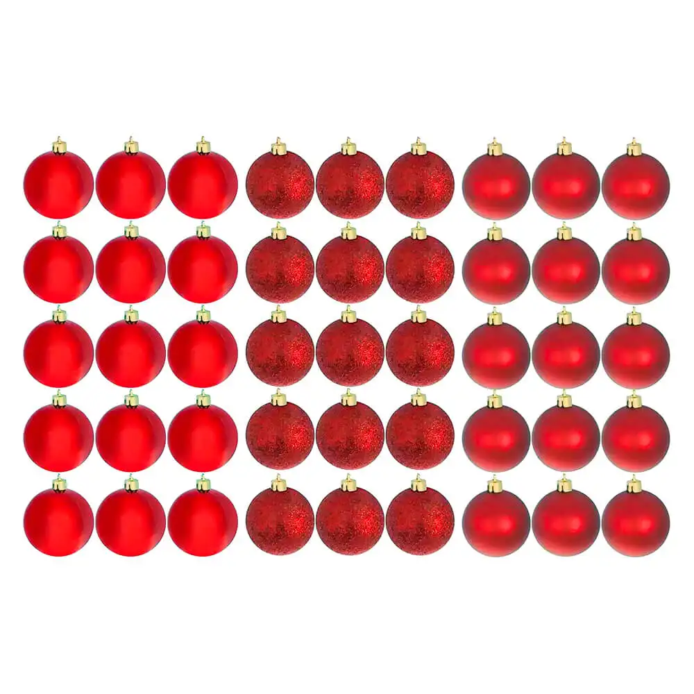 Red Christmas Balls 4,5cm 45 Pieces-Casambiente Natal073