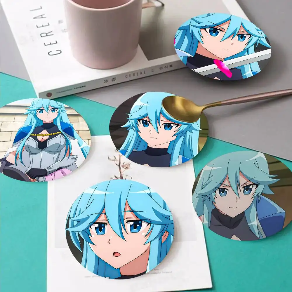 1pc Louise Balze Anime Characters Wooden Coaster Colour Printing Cup Mat Home Desk Decoration Gifts