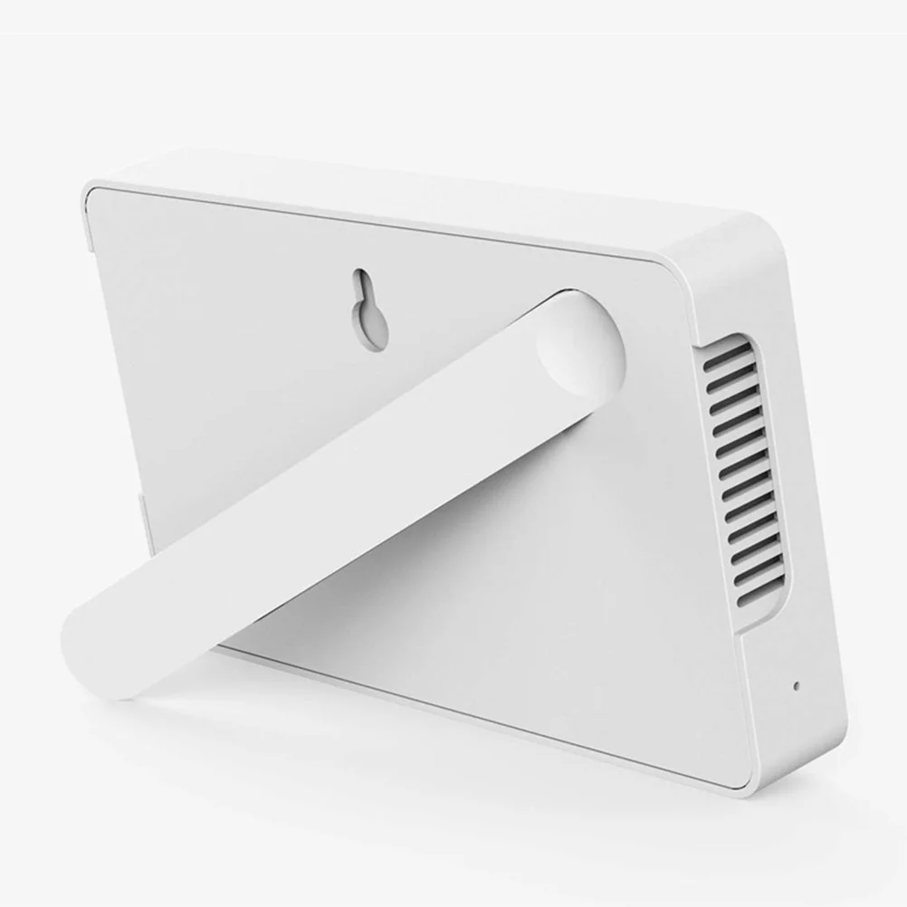 

Home Electronic Thermometer and Hygrometer White Multi-Function Charging Touch Screen Indoor Temperature Humidity Meter Large