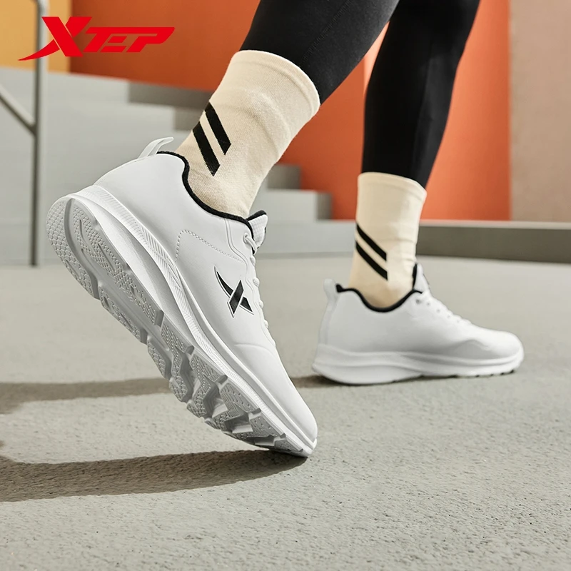 Xtep 9839 اثنين من الأحذية القطنية الرجالية 2024 الشتاء الجلود الاصطناعية لينة وحيد خفيفة الوزن مستقرة أحذية رياضية 876419370045