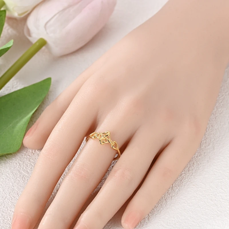 Women's 925 Sterling Silver Celtic Knot Ring, Timeless Design
