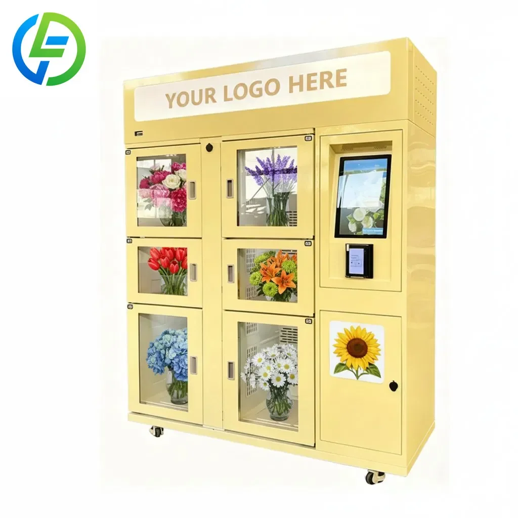 Automated Flower Vending Machine with Humidifier for 24/7 Fresh Availability