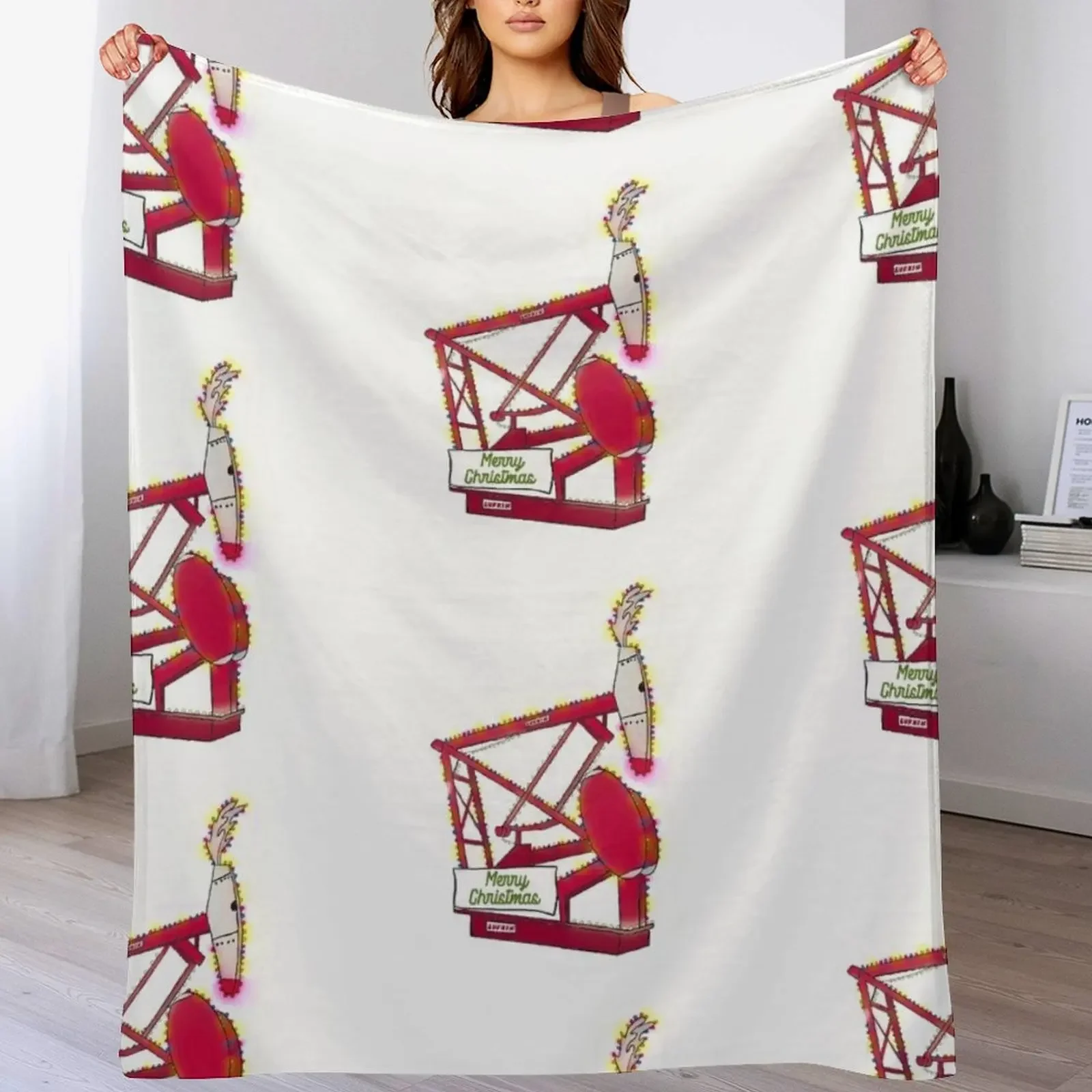 Manta de lujo suave y afelpada Lufkin Rudolph Oil Pumping Unit para sofá cama