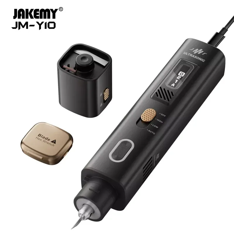 JM-Y10 Portable Handheld electric grinder Ultrasonic Knife cutter Cutting 3D Printed Models Acrylic Wood Plastic 40KHz 30W