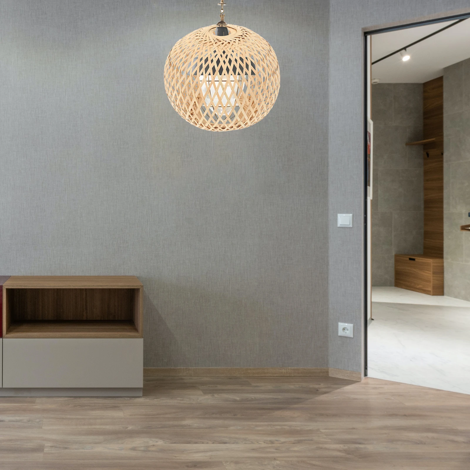 

Бамбуковая люстра, абажур, деревенский декор, крышка для внутреннего освещения, аксессуары для рукоделия, декоративное тканое плетение, домашнее использование