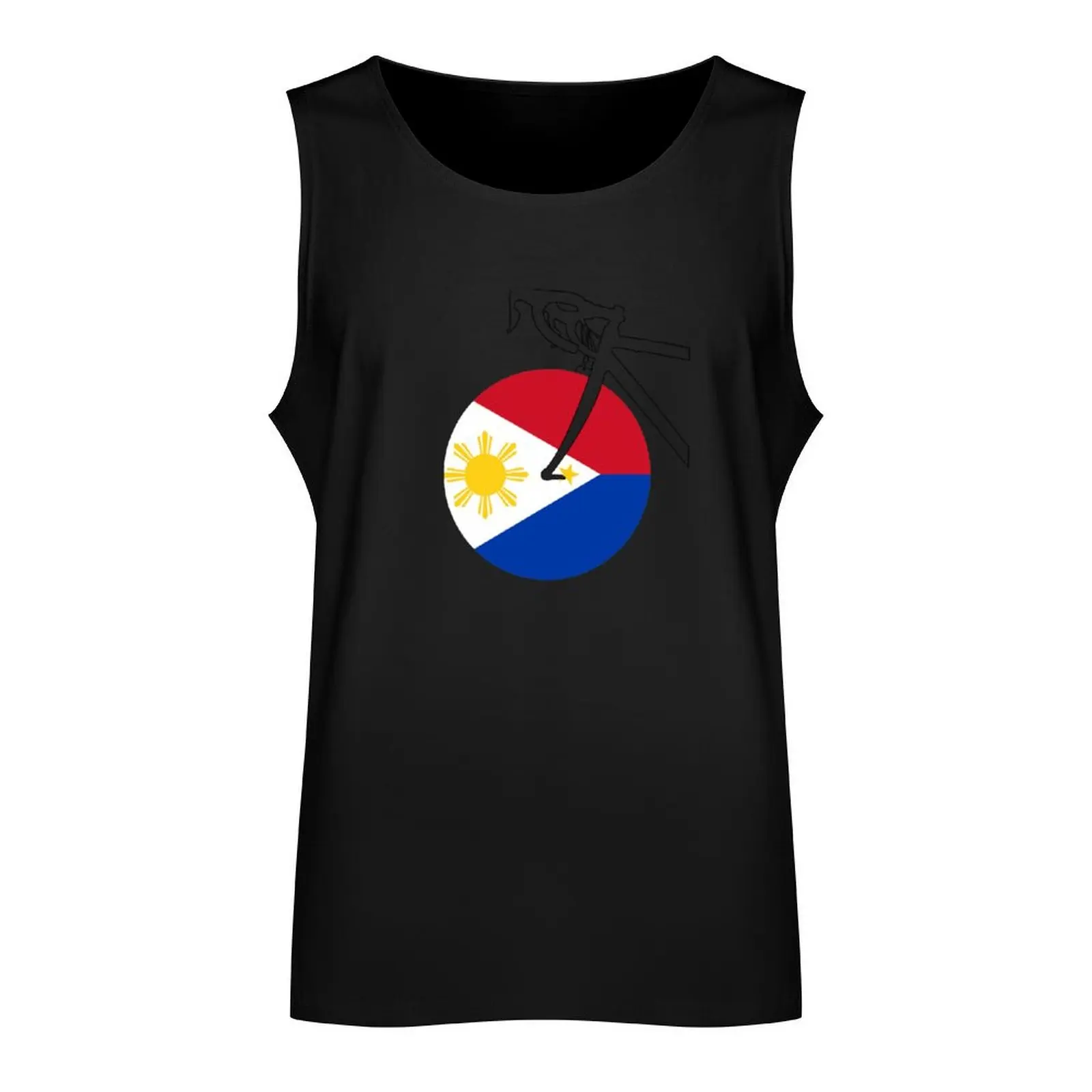 Road Bicycle Filipino Flag Tank Top bodybuilding man vest men Men's clothing brands Men's sports t-shirt