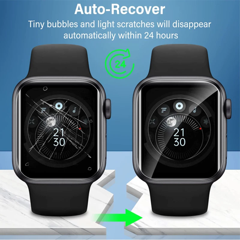 Pellicola protettiva per Apple Watch Screen Protector Ultra 49mm serie 8 7 6 SE 5 4 3 iWatch senza bolle 41mm 45mm 42mm 44mm 40 38mm