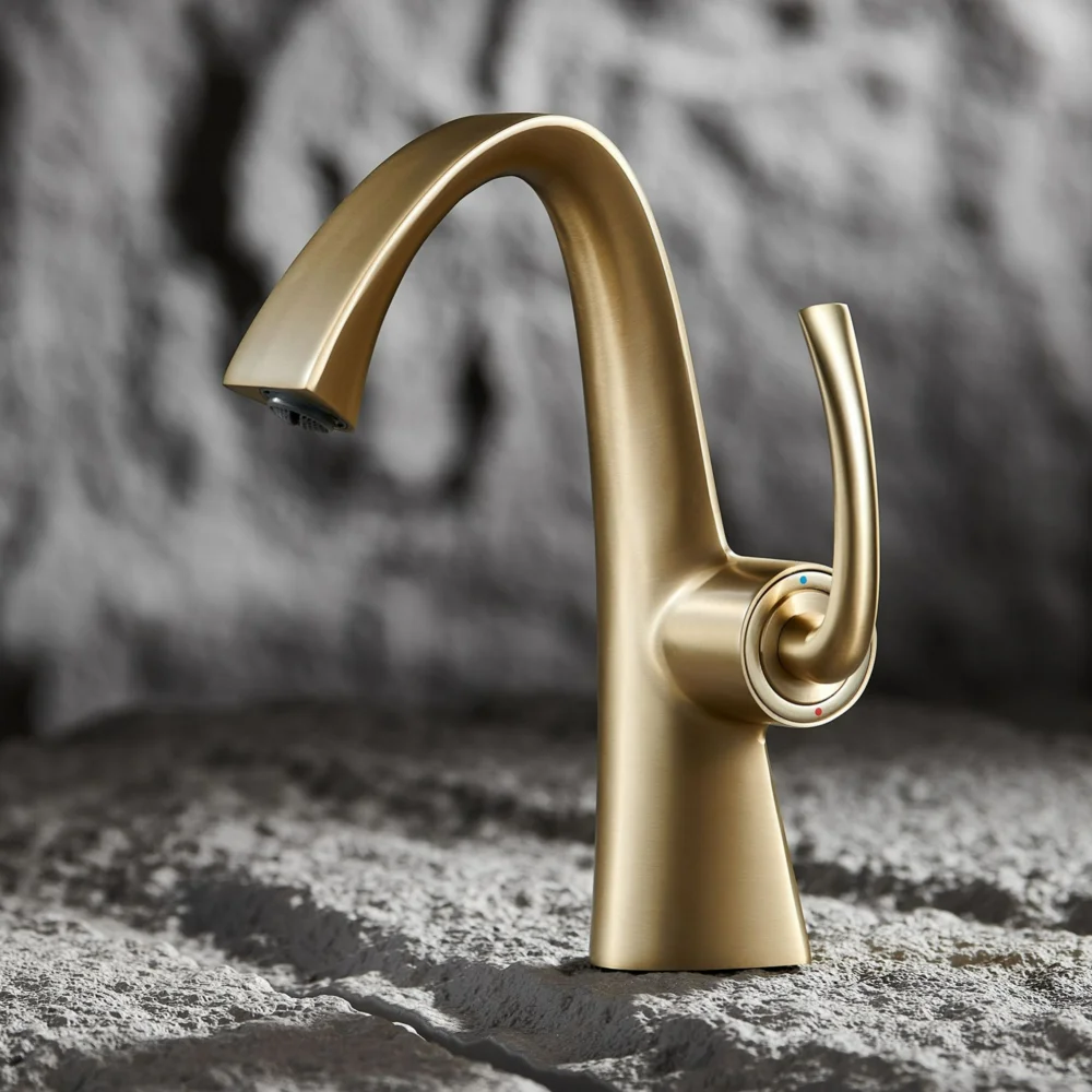 

Горячий и холодный кран, полностью медный пистолет, серый, для ванной комнаты, для умывальника, для верхней и нижней раковины, для шкафа в ванной комнате