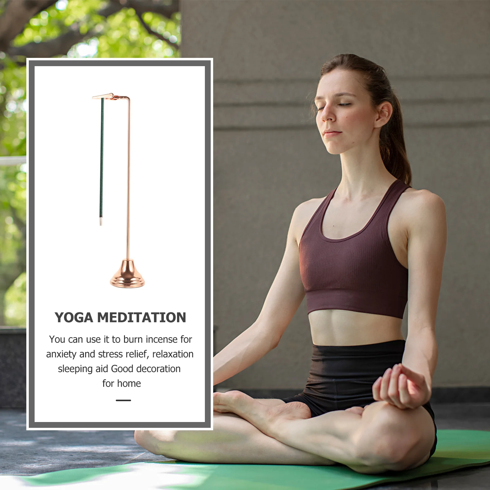 

Metal Incense Stick Holder Compact Stainless Steel Alloy Clip Burner for Home Office Yoga Meditation Desktop Incense Stick Clip