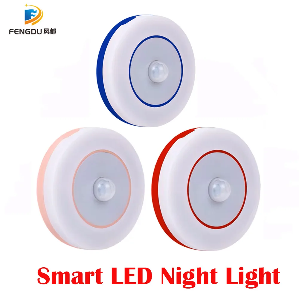 Bedroom Decor Night Lights Motion Sensor Night Lamp Children's Gift USB Charging Bedroom Decoration Led Night Light