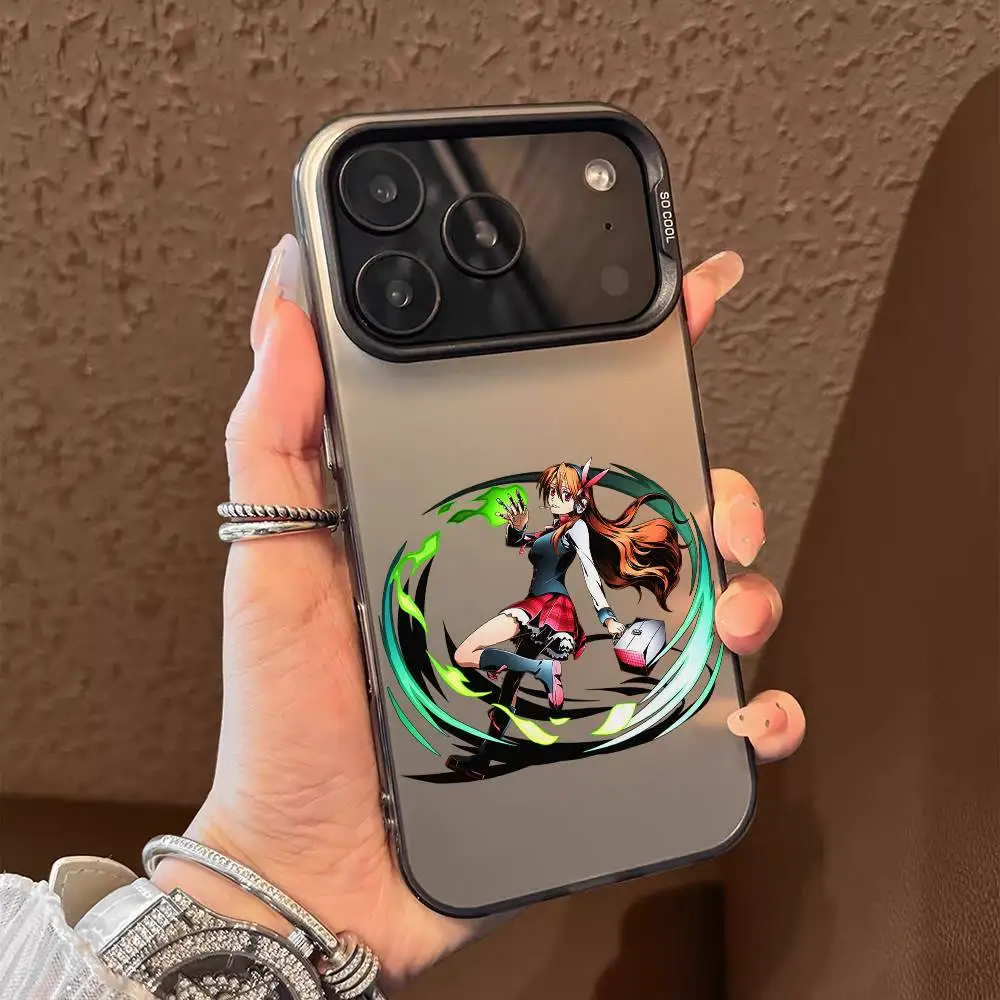 A-Akame Ga KillS Anime Telefoonhoesje voor IPhone 17 16 15 14 13 12 11 Pro Max Lucht Veelkleurig Mat Metallic Aurora Funda