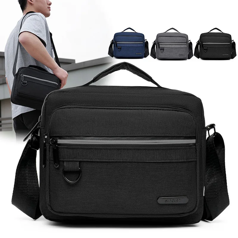

Мужская сумка через плечо большой вместимости для бизнеса и поездок, на одно плечо, с защитой от брызг, водонепроницаемая, износостойкая, сумка-мессенджер