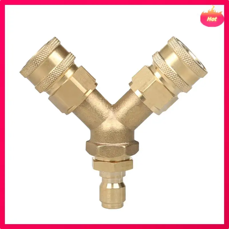 Tee Spliter Adapter With 3/8 Inch Quick Release Connector For High Pressure Washer