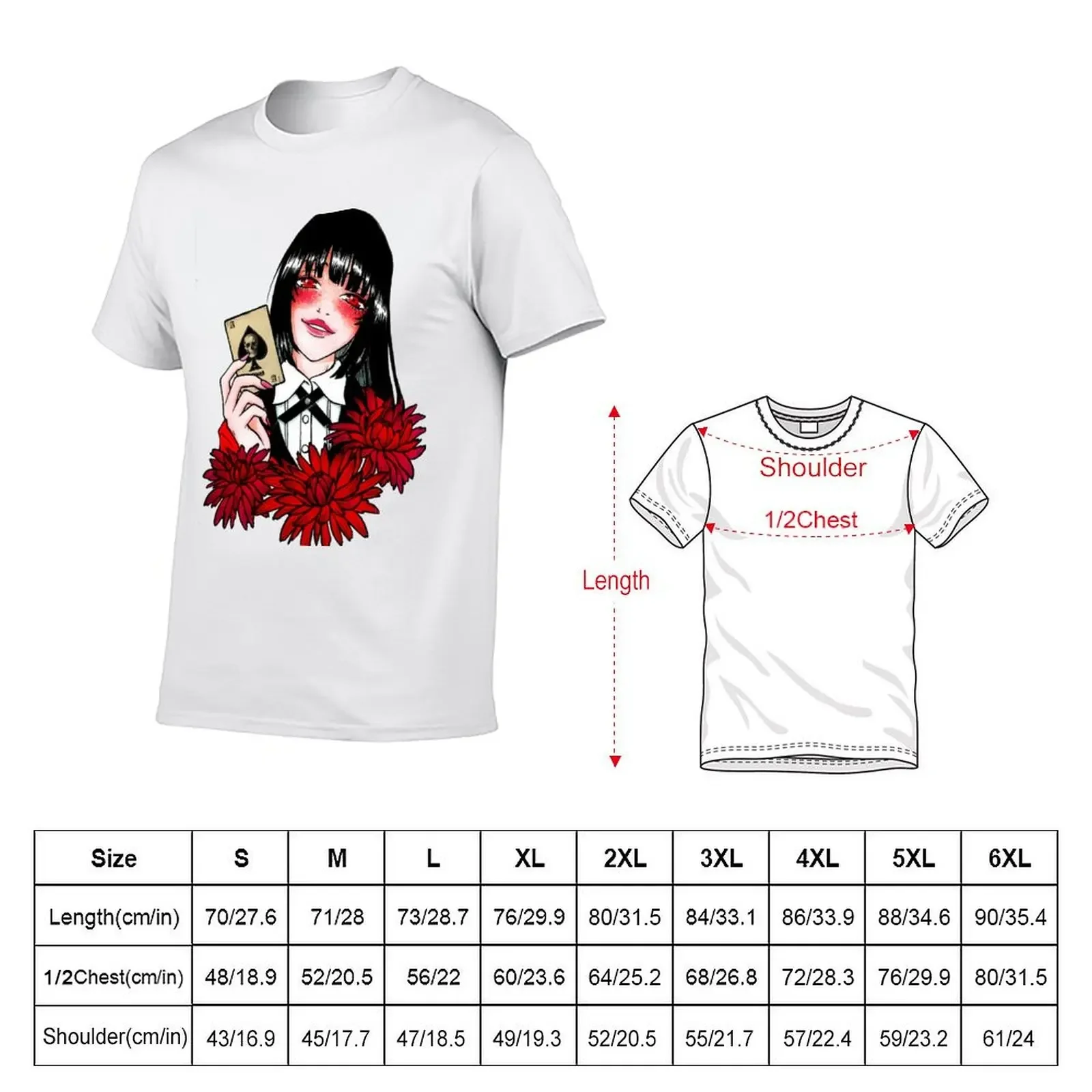 Jabami Yumeko - Gambler T-Shirt customs design your own gifts for boyfriend mens t shirts top quality