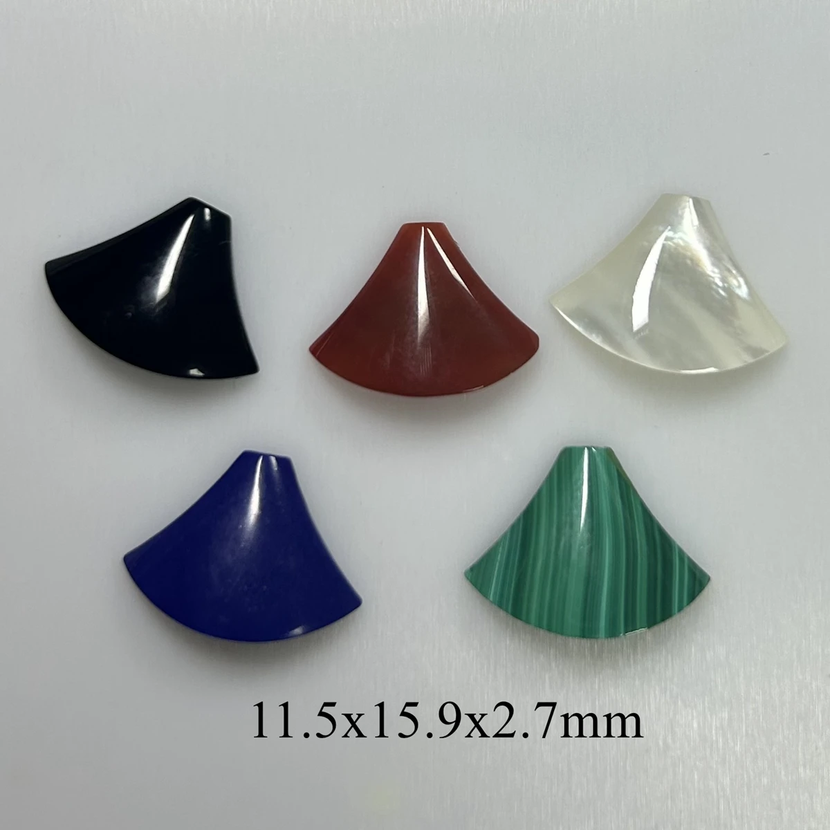 

Mosangna Balloon Natural Malachite Red Agate Black Onyx White Mother of Pearl Shell 8.6x9.9mm Jewelry Accessories New Design