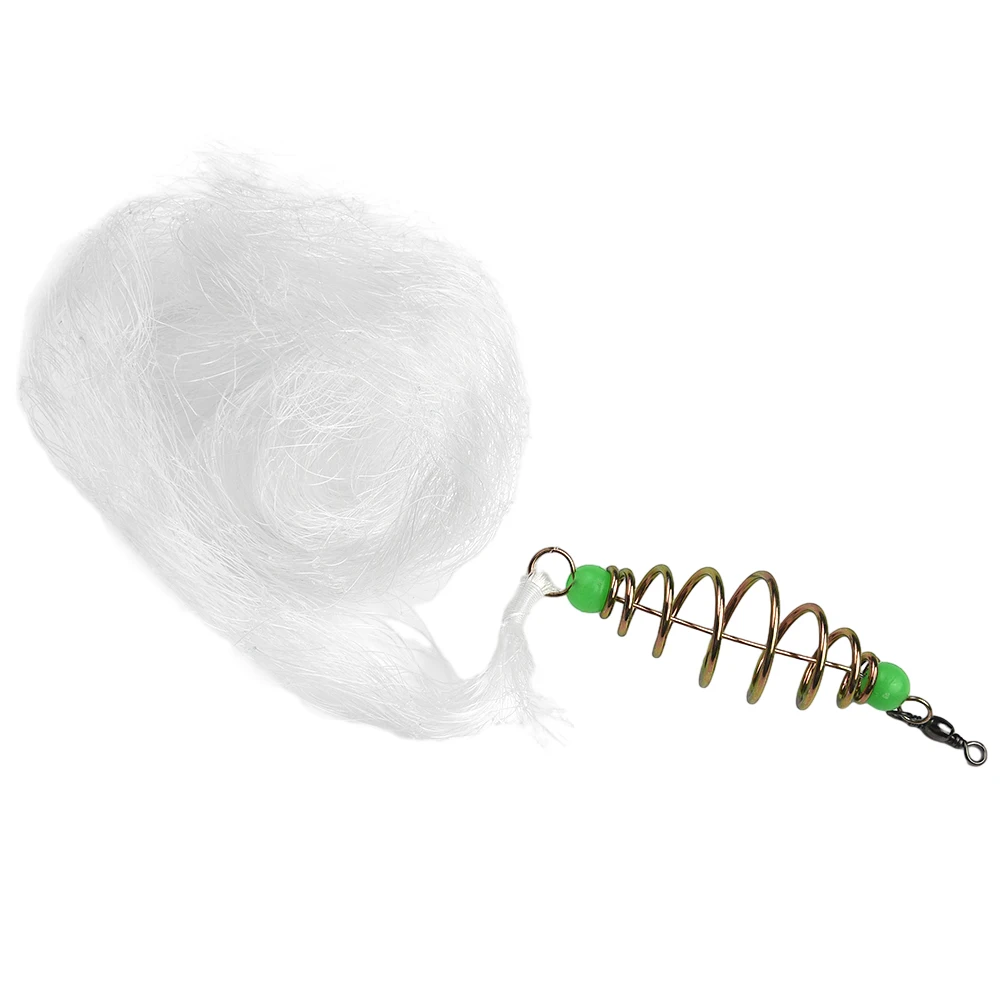 Mesh Fishing Net Iron+nylon Lightweight 7*5cm Overlord Portable Safety Fishing Tying Sticky Net White High Quality