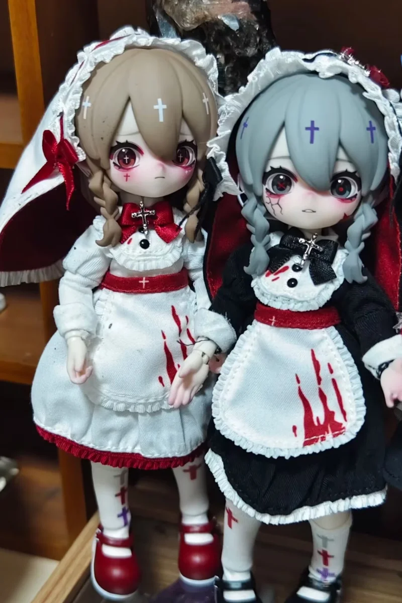 Keluaran Baru Seri Nyssa Kotak Buta Mimpi Buruk Menakutkan 1/12 Bjd Figur Anime Gaya Gotik Sendi Bergerak Kit Garasi Pvc Mainan Ulang Tahun