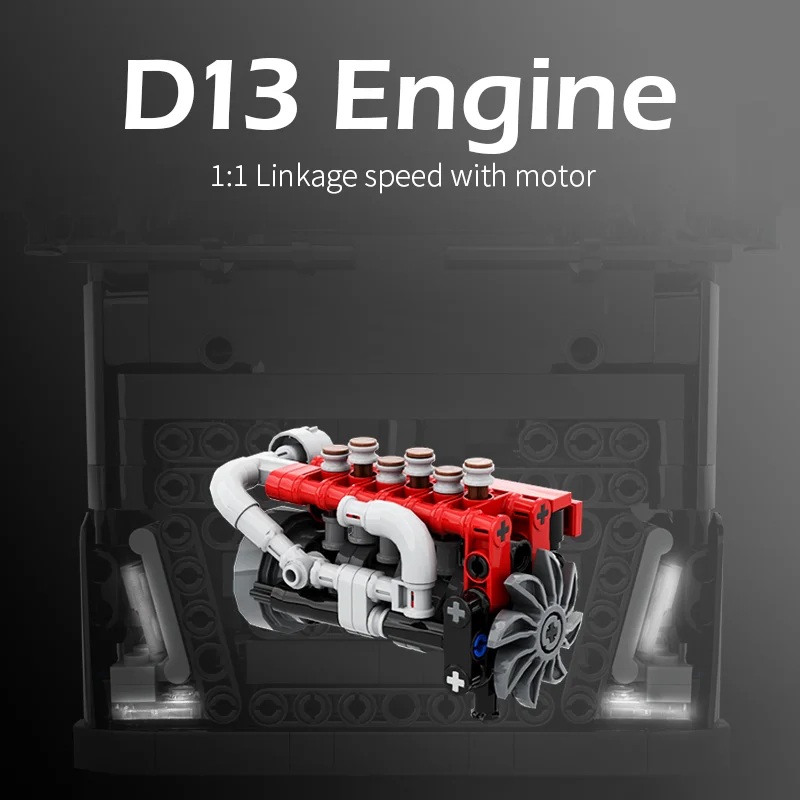 6X4 FH รถบรรทุกรถแทรกเตอร์ Heavy Duty RC รีโมทคอนโทรลวิศวกรรมยานพาหนะ Building Blocks อิฐชุดของเล่นเด็กคริสต์มาสของขวัญ