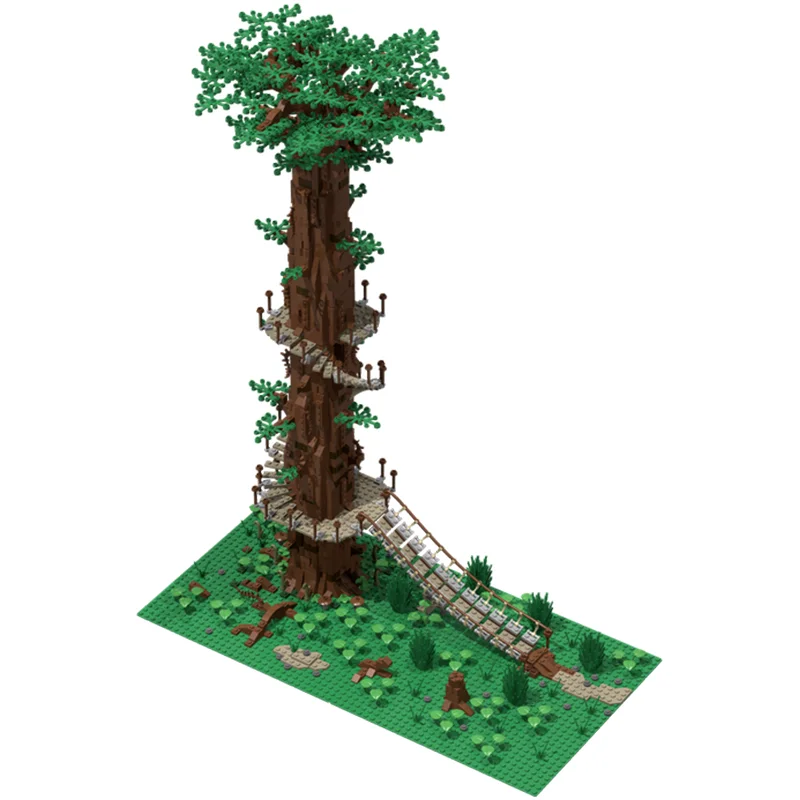 NIEUWE 1685PCS Endor Ewok Boom Constructie DIY Onderwijs Creatief Idee Kinderen Baksteen Speelgoed Verjaardag Gebouw Kerstcadeau Blokken