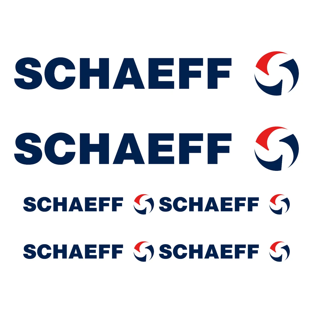 6er-Set SCHAEFF XL Aufkleber für Bagger – Perfekte Individualisierung für Ihre Baumaschine