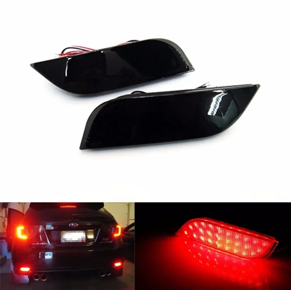 Rear Bumper Reflector Lamp LED Brake Tail Backup Light For Subaru Levorg Legacy XV Crosstrek Impreza Exiga