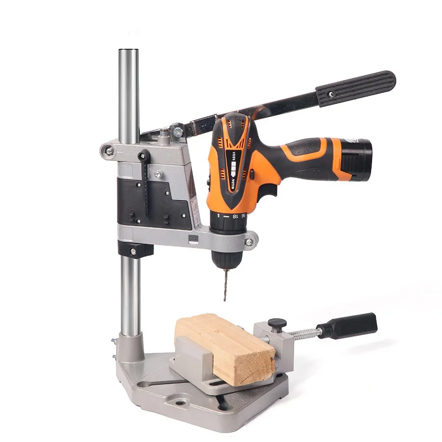 Hand drill bracket electric grinder bracket multifunctional household woodworking fixed shelf bench drill