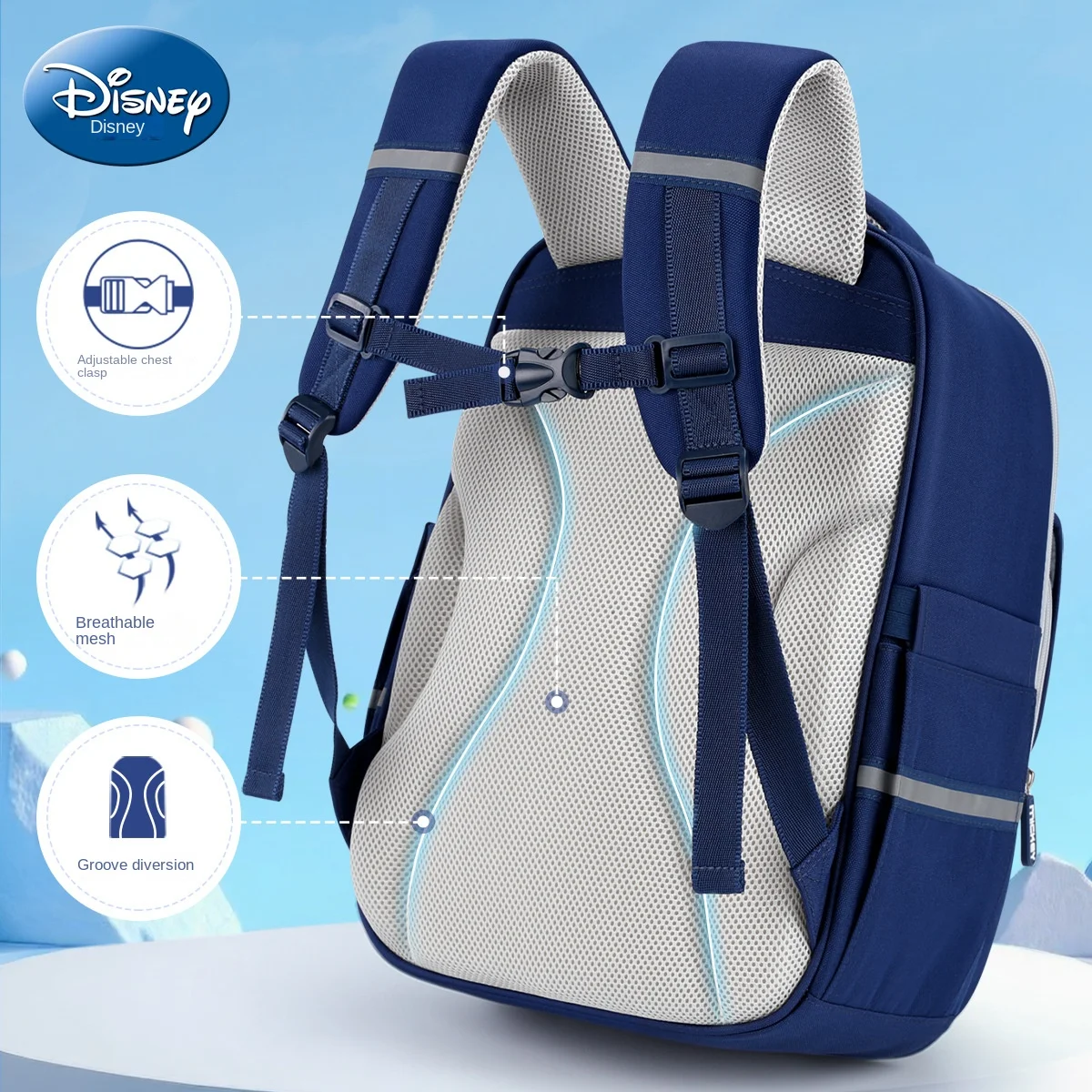 Disney Mickey Boy School Bag Grade 2-5 Primary Student Shoulder Orthopedic Backpack Large Capacity Light Water Proof Mochilas