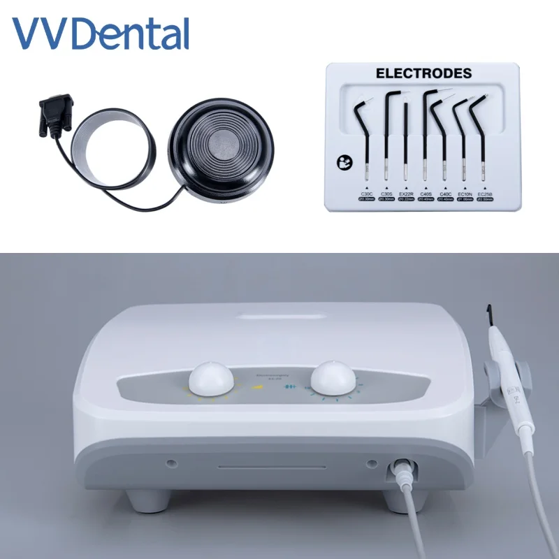 

VV Dental Portable Electrosurgery Unit Kit High Frequency Electricity Knife with 7 Electrodes Tool Dentisty Oral Surgery Machine