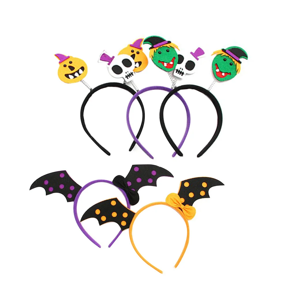 

5 шт., детская повязка на голову на Хэллоуин, декоративный обруч для волос, легкий удобный аксессуар для волос на Хэллоуин, костюм для вечеринки, косплей