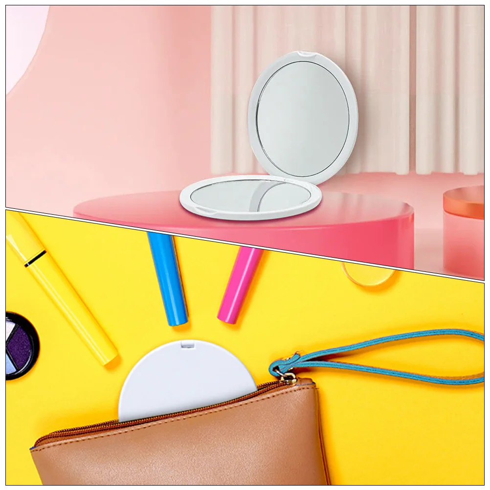 مرآة مكياج للسفر قابلة للطي بتكبير 10 مرات، مرآة محمولة باليد للنساء #2