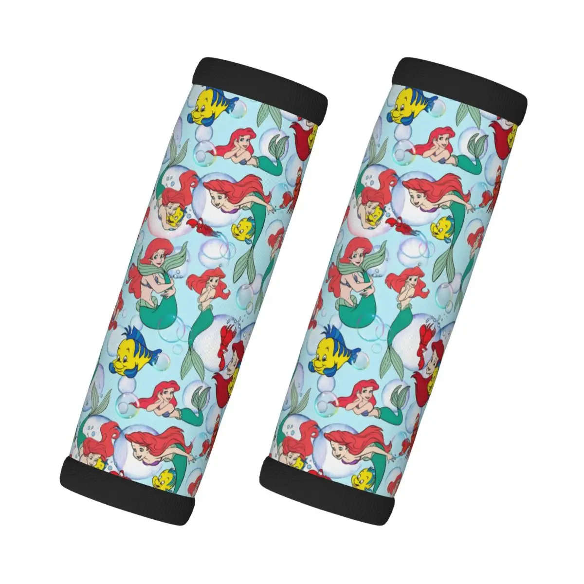 

Custom The Little Mermaid Luggage Handle Wrap Suitcase Identifier 2 Pack Princess Ariel For Door Handle
