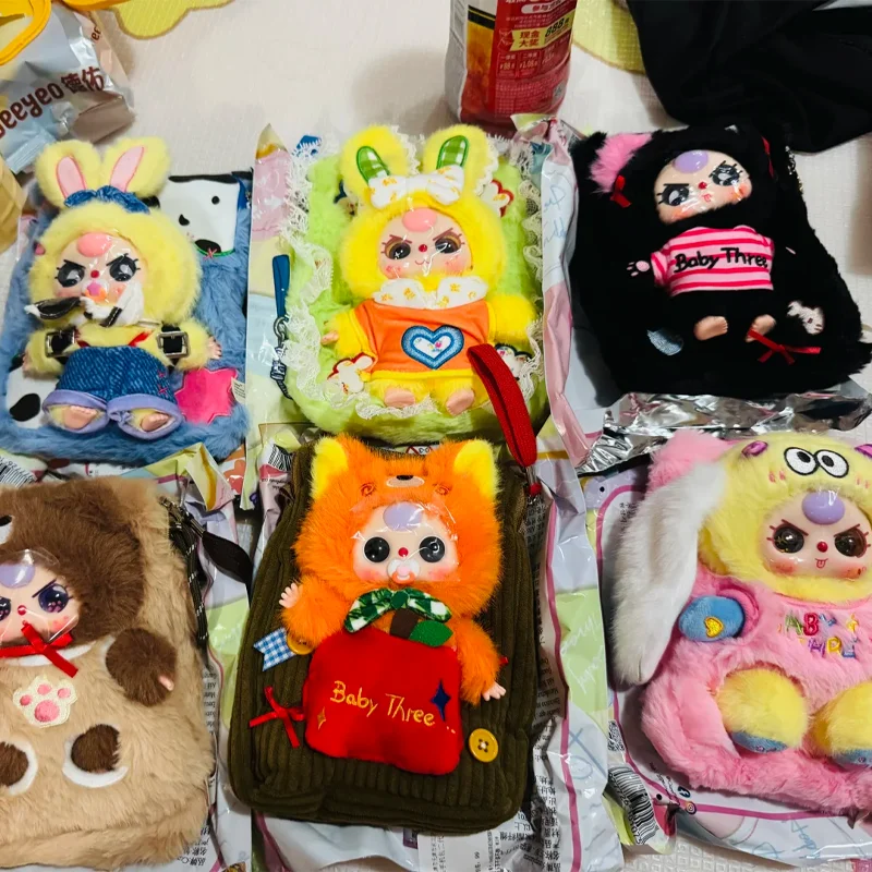

Детская сумка с тремя милыми сумками для телефона, дорожная сумка для телефона V2, виниловая плюшевая слепая коробка, милая кукла, чехол для телефона, модная игрушка, загадочная коробка, подарок-сюрприз для девочки