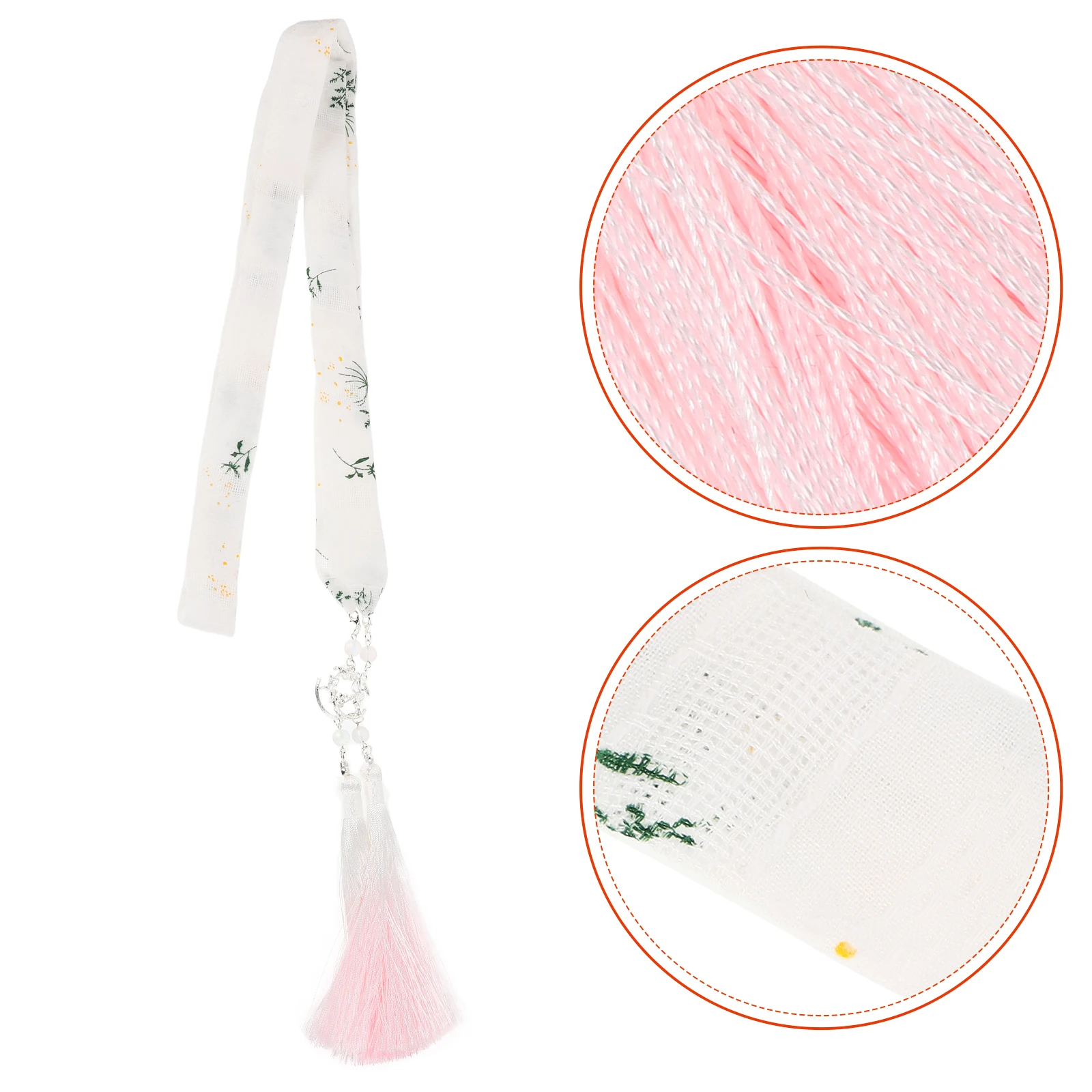 

Hanfu Hair Accessories Girls Chinese Style Ties Tassel Metal Headband Office Vintage Ribbons Traditional Ornaments