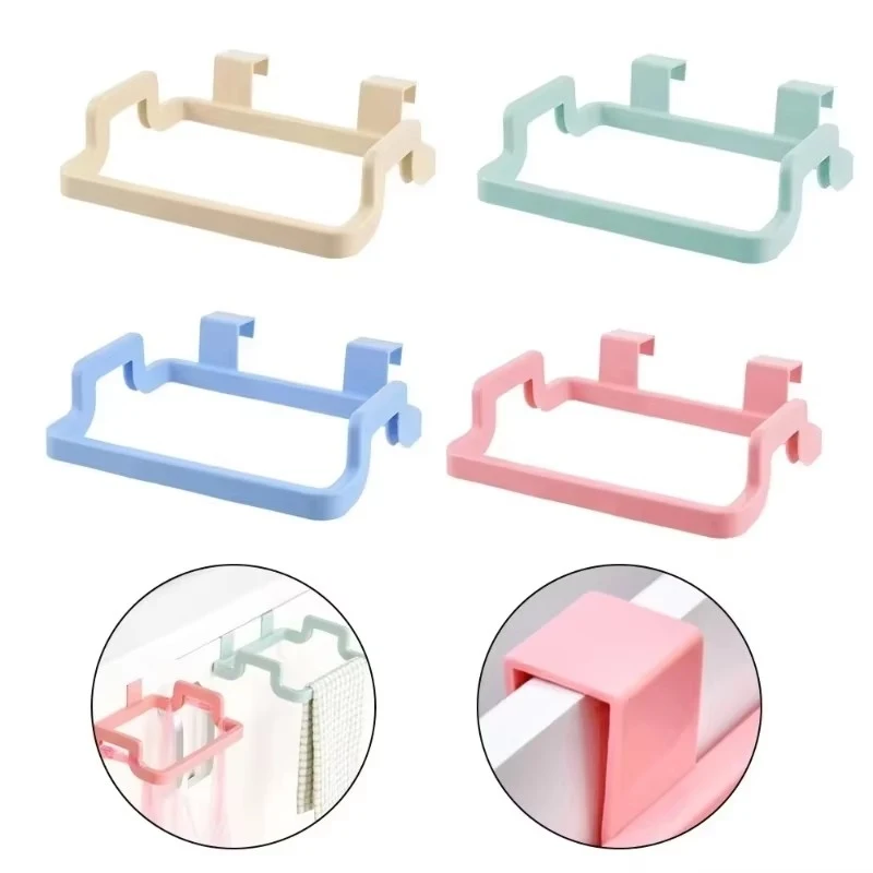 

1/2/3/4 шт. Кухонная многофункциональная полка для хранения, для подвешивания мешков для мусора, полок для одежды, дверных полок, кухонных принадлежностей