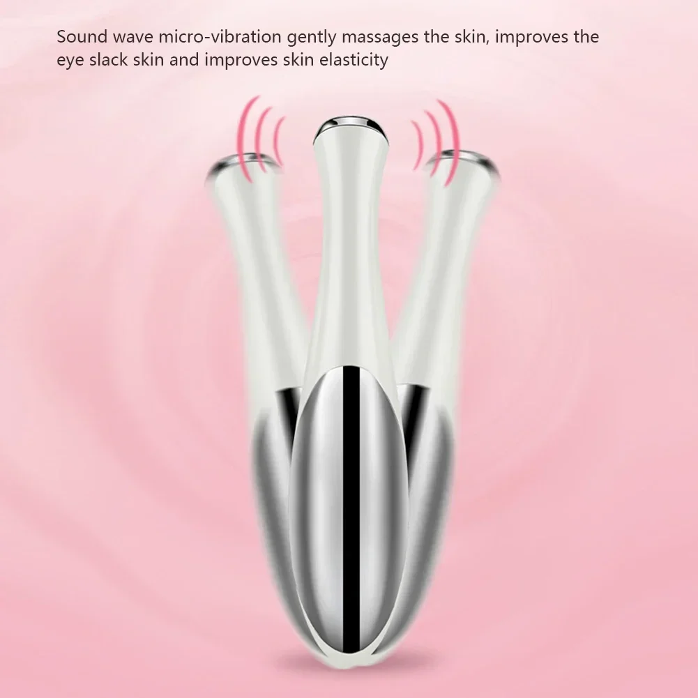 ميني الكهربائية الاهتزاز العين الوجه مدلك مكافحة الشيخوخة التجاعيد دائرة داكنة القلم إزالة تجديد العناية بالجمال القلم المحمول