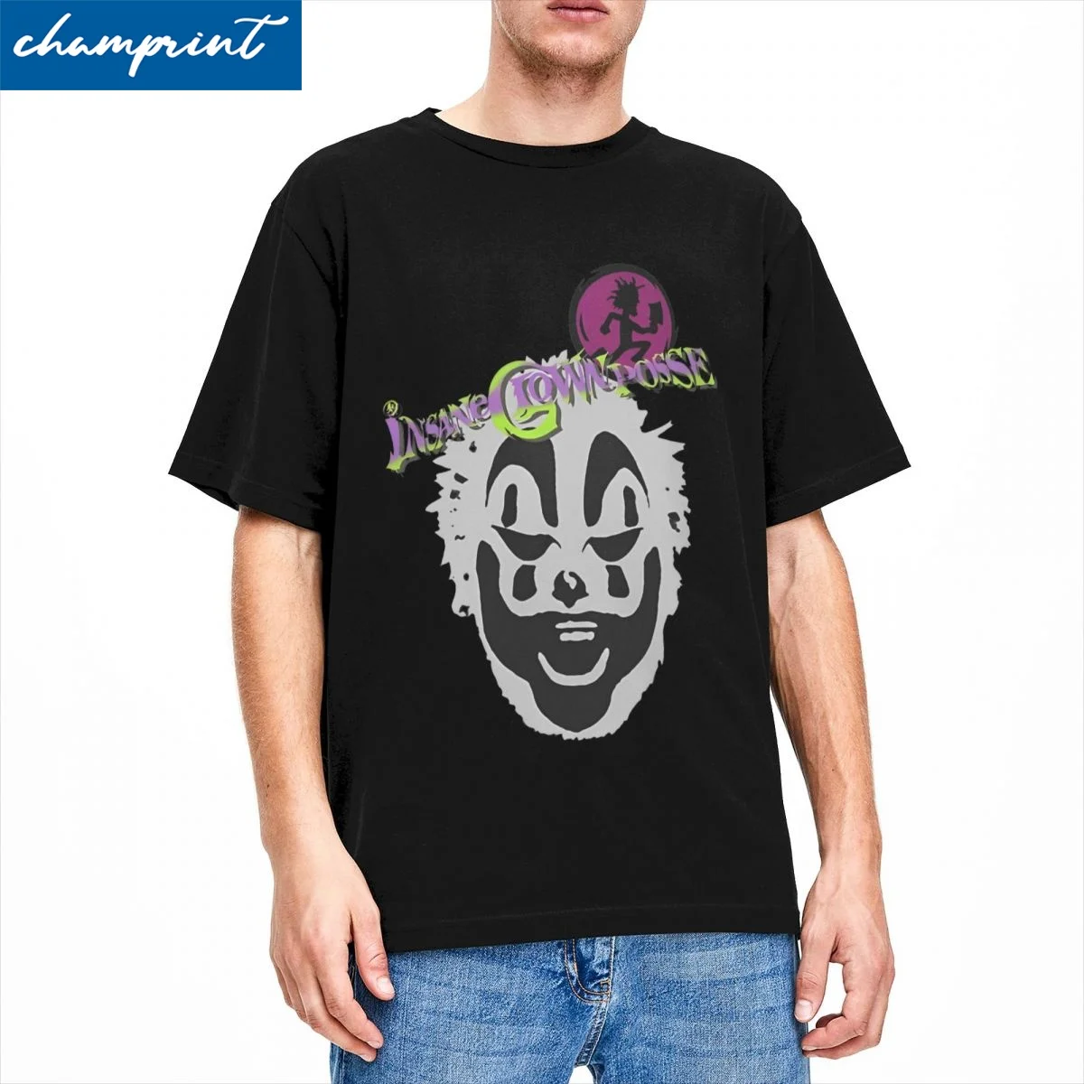 Men Women ICP Insane Clown Posse Juggalo T Shirt 100% Cotton Clothes Vintage Short Sleeve Crew Neck Tee Shirt Graphic T-Shirts