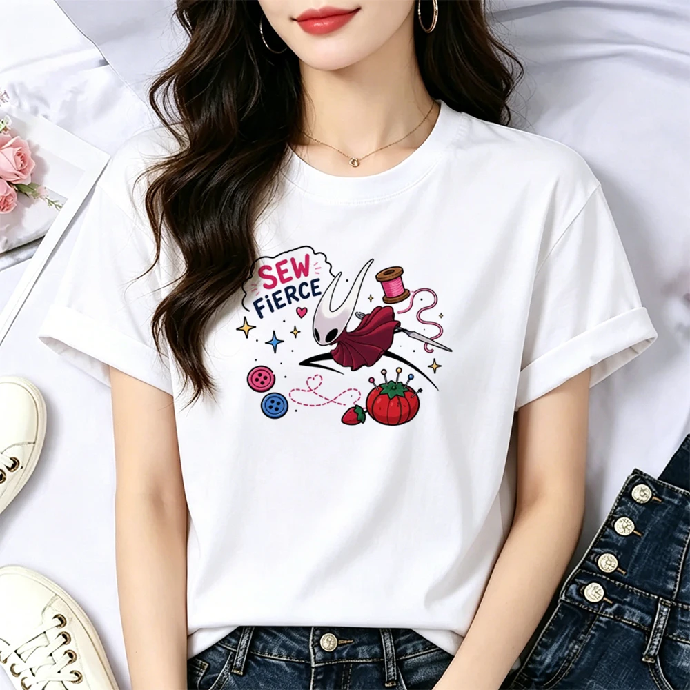Hollow Knight shirt female y2k funny alternative  cute clearance sales tshirt meme vintage cutecore Psychedelic japanese