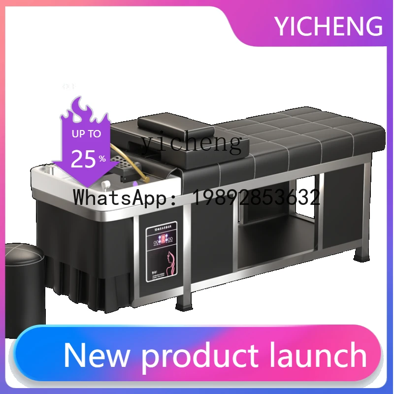 

Hair Treatment Shampoo Bed Stainless Steel Intelligent Constant Temperature Water Circulation Beauty Salon Massage