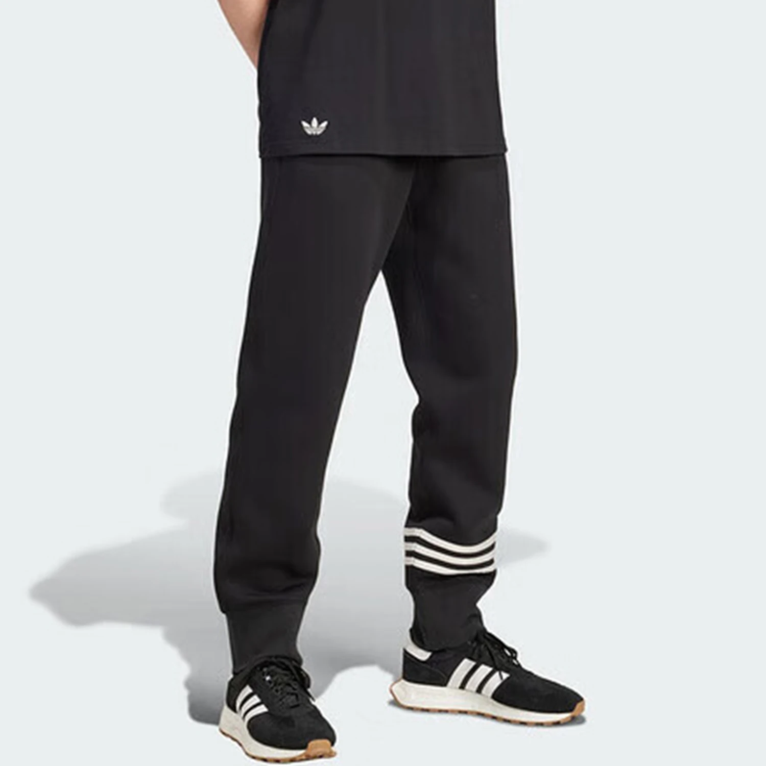 

Официальные оригинальные мужские трикотажные длинные брюки для фитнеса на открытом воздухе Adidas IW0973