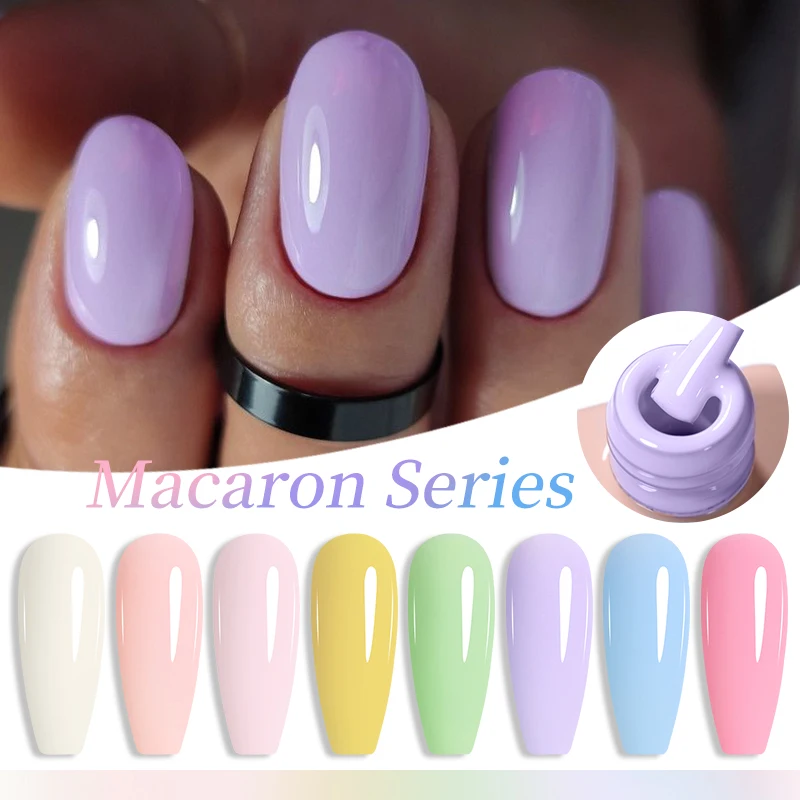 UR SUGAR 15ml  Macaron Candy Gel Nail Polish Spring Trendy Semi Permanent DIY Nail Art Soak Off UV Gel For Design Manicure