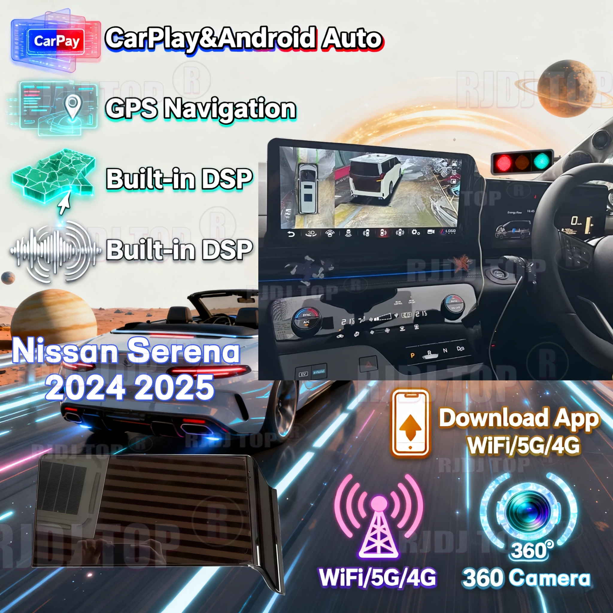

13.2'' Android 15 For Nissan Serena 2024 2025 Wireless Carplay Multimedia Video Player Car Radio GPS Navigation Stereo Head Unit