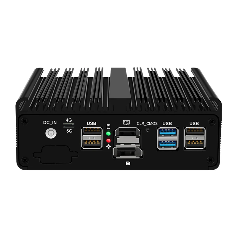 12th Gen N150 Fanless Mini PC N100 4x I226-V 2.5G LAN N5105 N6000 NVMe Barebone كمبيوتر صغير Proxmox PfSense جهاز توجيه جدار الحماية