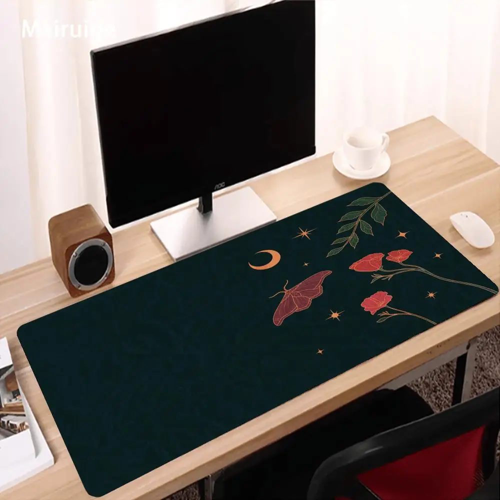 Witchy Butterfly Desk Mat Anti Scratch Office Mouse Pad Extended Writing Mat For Home Working Laptop Desktop Keyboard Desk Mat
