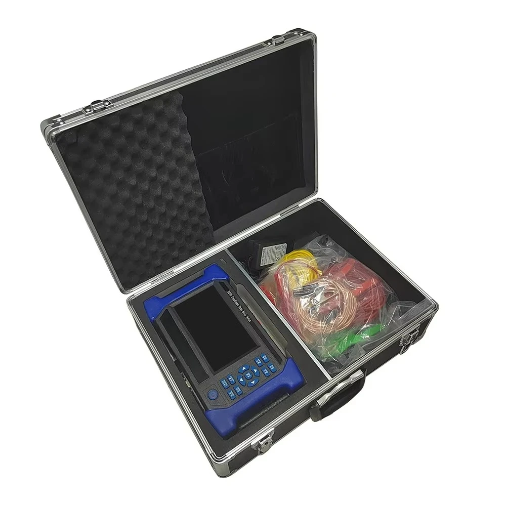 Transformador con conexión en V, transformador TTR portátil, probador de relación de giro, clase de precisión de nivel 0,2 con amplio rango de prueba 10000