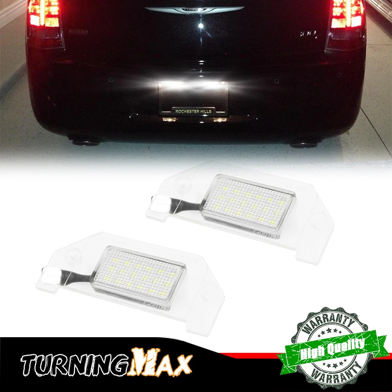 Car LED License Plate Number Lights For Chrysler 300 2005-2014 & Sebring 2007-2010 For Dodge Charger Challenger Magnum Avenger