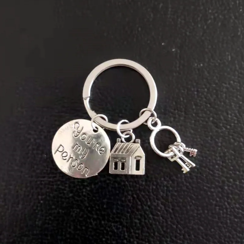 You are my person  Fashion Key House Tree Key ring Family member Women Men Keychain